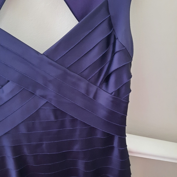 👾 EUC Jones New York Plum Bodycon Dress Sz 10 - Picture 3 of 4